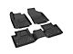 Front and Rear Floor Liners; Black (15-23 Jeep Cherokee KL)