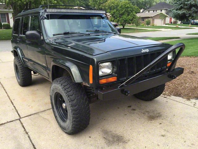 Affordable Offroad Elite Stinger Front Bumper; Black (84-01 Jeep Cherokee XJ)