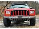 Affordable Offroad Modular Front Winch Bumper with Bullbar; Bare Metal (84-01 Jeep Cherokee XJ)
