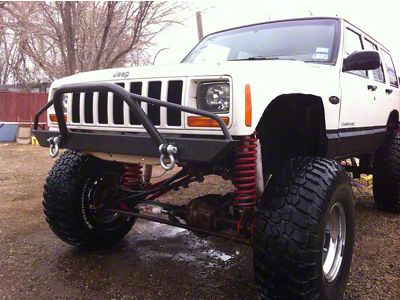 Affordable Offroad Prerunner Front Bumper; Black (84-01 Jeep Cherokee XJ)