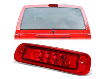 LED Third Brake Light; Red (97-01 Jeep Cherokee XJ)