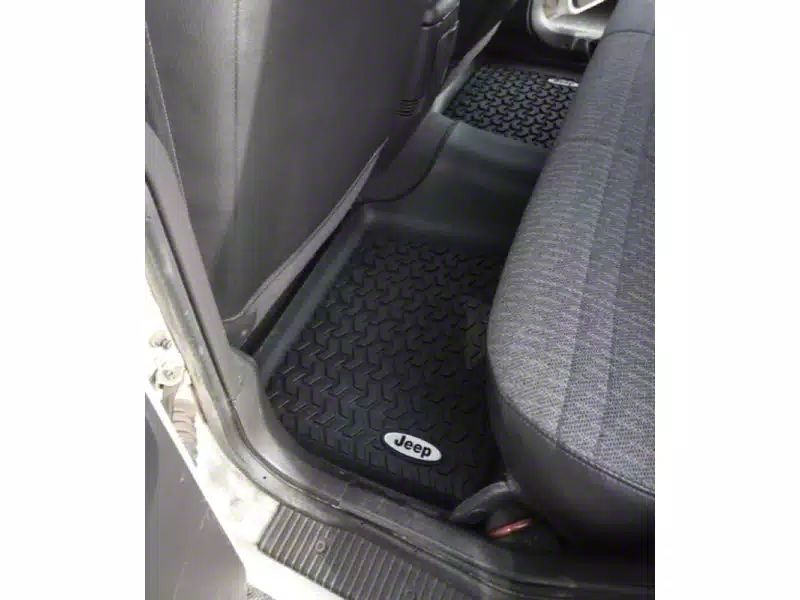 Rugged Ridge Jeep Cherokee All-Terrain Rear Floor Mat with Jeep Logo ...