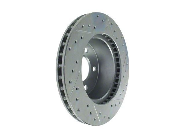 StopTech Sport Drilled and Slotted Rotor; Front Passenger Side (90-98 Jeep Cherokee XJ; 1999 Jeep Cherokee XJ w/ 3-1/4-Inch Composite Rotors)