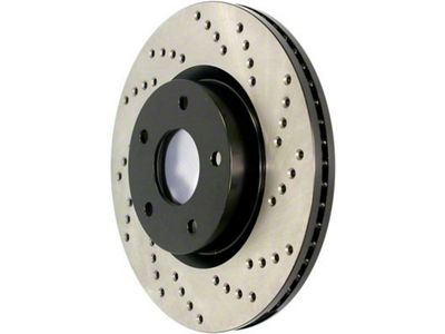 StopTech Sport Cross-Drilled Brake Rotor; Front Passenger Side (84-89 Jeep Cherokee XJ)