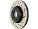 StopTech Sport Cross-Drilled Brake Rotor; Front Passenger Side (90-98 Jeep Cherokee XJ; 1999 Jeep Cherokee XJ w/ 3-1/4-Inch Composite Rotors)