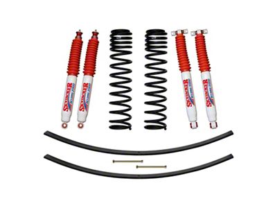 SkyJacker 3-Inch Front Dual Rate Long Travel Coil Suspension Lift Kit with Rear Add-A-Leafs and Hydro Shocks (84-01 Jeep Cherokee XJ)