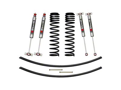 SkyJacker 3-Inch Front Dual Rate Long Travel Coil Suspension Lift Kit with Rear Add-A-Leafs and M95 Performance Shocks (84-01 Jeep Cherokee XJ)