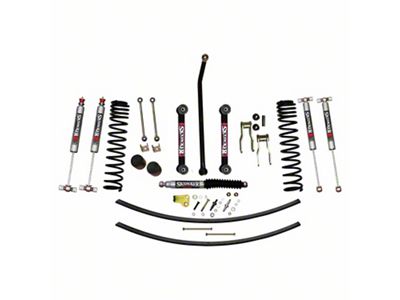 SkyJacker 4.50-Inch Front Dual Rate Long Travel Coil Suspension Lift Kit with Rear Add-A-Leafs and M95 Performance Shocks (84-01 4WD Jeep Cherokee XJ)