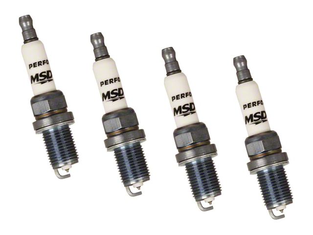 MSD Iridium Tip Spark Plugs; Set of Four (87-90 4.0L Jeep Cherokee XJ)