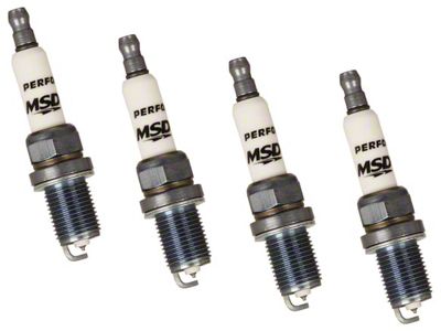 MSD Iridium Tip Spark Plugs; Set of Four (87-90 4.0L Jeep Cherokee XJ)
