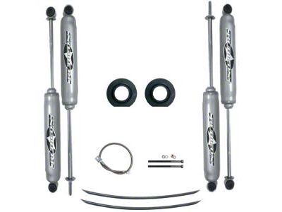 Rubicon Express 2-Inch Economy Suspension Lift Kit with Rear Add-A-Leafs and Twin-Tube Shocks (84-01 Jeep Cherokee XJ)