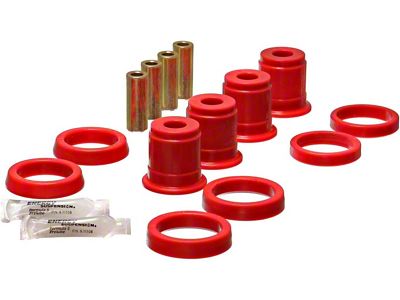 Front Upper Control Arm Bushings; Red (84-01 Jeep Cherokee XJ)