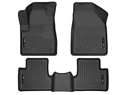 Husky Liners WeatherBeater Front and Second Seat Floor Liners; Black (14-15 Jeep Cherokee KL)