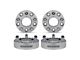 Supreme Suspensions 1.25-Inch PRO Billet 5 x 114.3mm to 5 x 127mm Wheel Adapters; Silver; Set of Four (84-01 Jeep Cherokee XJ)