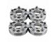 Supreme Suspensions 1-Inch Pro Billet Hub Centric Wheel Spacers; Silver; Set of Four (14-19 Jeep Cherokee XL)