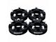 Supreme Suspensions 2-Inch Pro Billet Hub Centric Wheel Spacers; Black; Set of Four (84-01 Jeep Cherokee XJ)