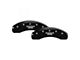 MGP Brake Caliper Covers with Jeep Grille Logo; Black; Front and Rear (14-23 Jeep Cherokee KL w/ Single Piston Front Calipers)