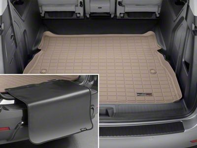 Weathertech DigitalFit Cargo Liner with Bumper Protector; Behind 2nd Row; Tan (19-23 Jeep Cherokee KL)