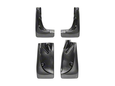 Weathertech No-Drill Mud Flaps; Front and Rear; Black (14-18 Jeep Cherokee KL w/ OE Fender Flares)