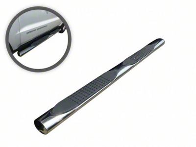 3-Inch Round Side Step Bars; Stainless Steel (14-23 Jeep Cherokee KL)