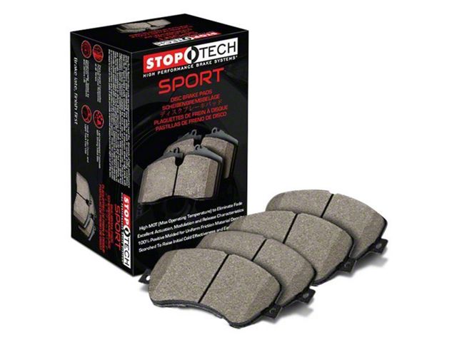 StopTech Sport Ultra-Premium Composite Brake Pads; Front Pair (14-23 Jeep Cherokee KL w/ Single Piston Front Calipers)