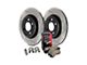 StopTech Street Axle Slotted 5-Lug Brake Rotor and Pad Kit; Rear (14-23 Jeep Cherokee KL w/ Dual Piston Front Calipers)