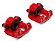 C&L Performance Front Brake Calipers; Red (90-01 Jeep Cherokee XJ)