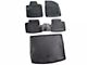 Rugged Ridge All-Terrain Front, Rear and Cargo Floor Liners; Black (14-23 Jeep Cherokee KL)