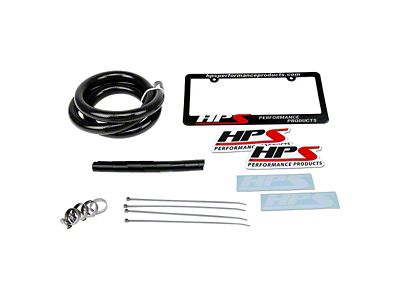 HPS Silicone Heater Coolant Hose Kit; Black (91-01 4.0L Jeep Cherokee XJ)