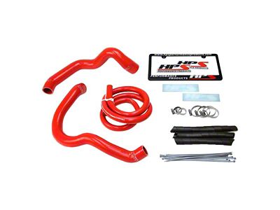 HPS Silicone Radiator and Heater Coolant Hose Kit; Red (91-01 4.0L Jeep Cherokee XJ)