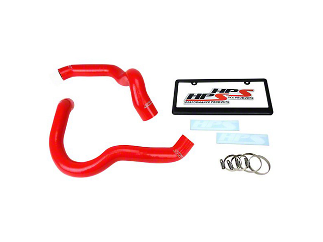 HPS Silicone Radiator Coolant Hose Kit; Red (91-01 4.0L Jeep Cherokee XJ)