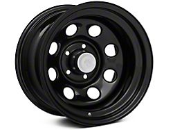 Mammoth D Window Black Steel Wheel; 15x10 (84-01 Jeep Cherokee XJ)
