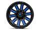 Fuel Wheels Hardline Gloss Black with Blue Tinted Clear Wheel; 20x10 (84-01 Jeep Cherokee XJ)