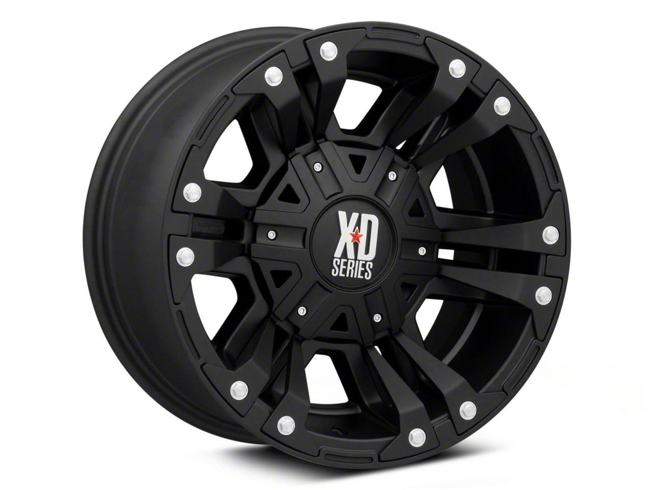 XD Monster II Matte Black Wheel; 17x9 (84-01 Jeep Cherokee XJ)
