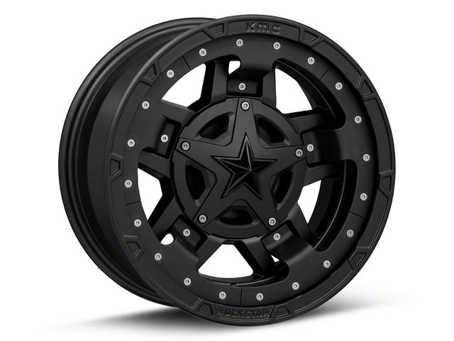 XD Rockstar III Matte Black Wheel; 17x9 (84-01 Jeep Cherokee XJ)