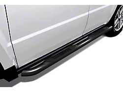 3-Inch Round Side Step Bars; Black (14-23 Jeep Cherokee KL, Excluding Trailhawk)