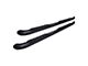 3-Inch Round Side Step Bars; Black (14-23 Jeep Cherokee KL, Excluding Trailhawk)