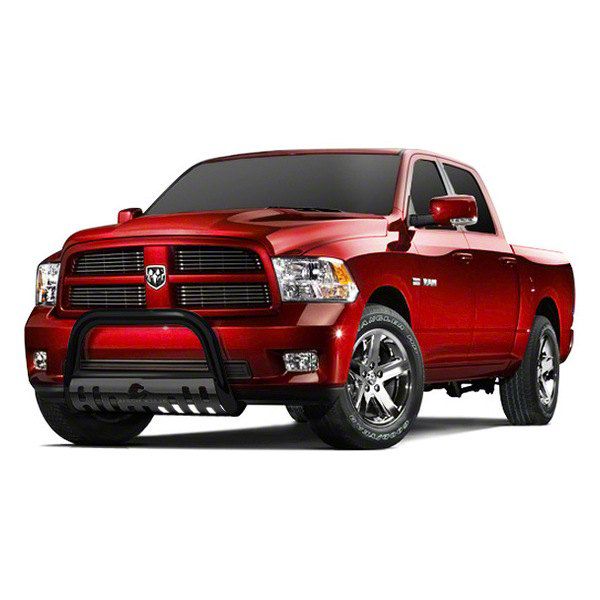 Jeep Cherokee Bull Bar with Black Skid Plate; Black (1423 Jeep