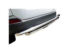 Rear Bumper Guard; Double Layer; Stainless Steel (14-23 Jeep Cherokee KL, Excluding Trailhawk)