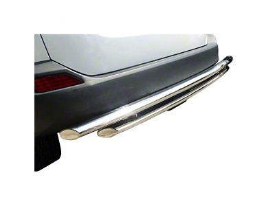 Rear Bumper Guard; Double Layer; Stainless Steel (14-23 Jeep Cherokee KL, Excluding Trailhawk)
