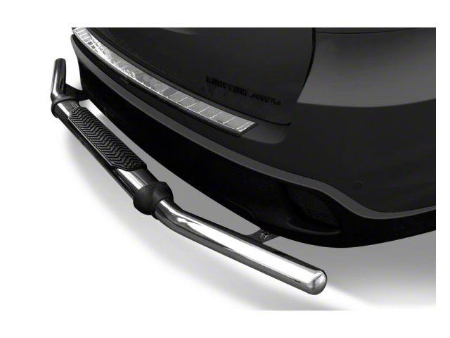 Rear Bumper Guard; Single Tube with Pad; Stainless Steel (14-23 Jeep Cherokee KL, Excluding Trailhawk)