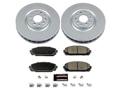 PowerStop Z17 Evolution Plus Brake Rotor and Pad Kit; Front (14-16 Jeep Cherokee KL w/ Dual Piston Front Calipers)