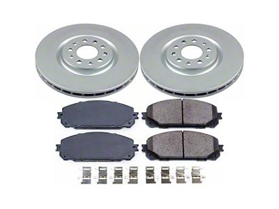 PowerStop Z17 Evolution Plus Brake Rotor and Pad Kit; Front (17-23 Jeep Cherokee KL w/ Dual Piston Front Calipers)