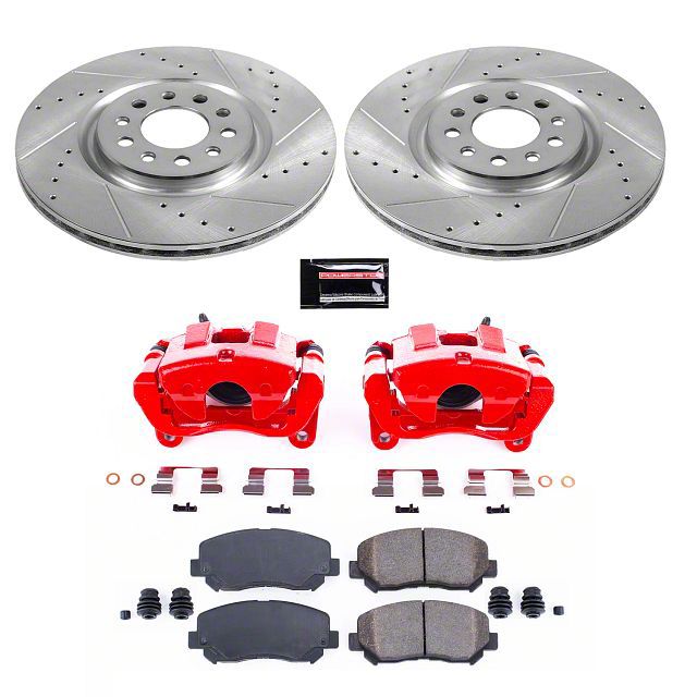 PowerStop Jeep Cherokee Z23 Evolution Brake Rotor, Pad and Caliper Kit ...