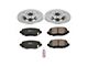 PowerStop Z23 Evolution Sport Brake Rotor and Pad Kit; Rear (14-23 Jeep Cherokee KL w/ Dual Piston Front Calipers)