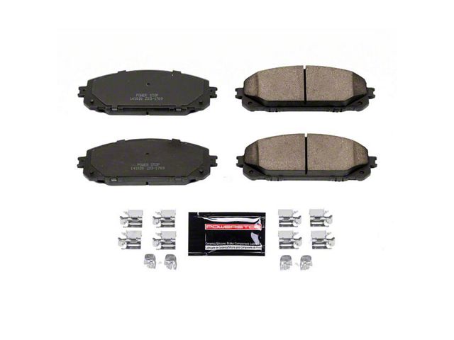 PowerStop Z23 Evolution Sport Carbon-Fiber Ceramic Brake Pads; Front Pair (14-16 Jeep Cherokee KL w/ Dual Piston Front Calipers)