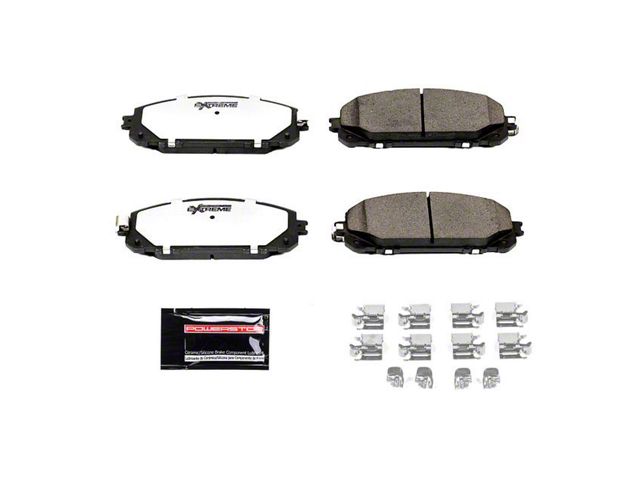 PowerStop Z36 Extreme Truck and Tow Carbon-Fiber Ceramic Brake Pads; Front Pair (14-16 Jeep Cherokee KL w/ Dual Piston Front Calipers)