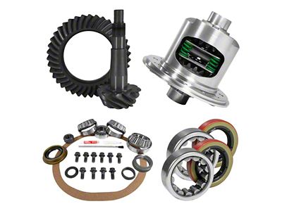 USA Standard Gear 8.25-Inch Posi Rear Axle Ring and Pinion Gear Kit with Install Kit; 3.55 Gear Ratio (97-01 Jeep Cherokee XJ)
