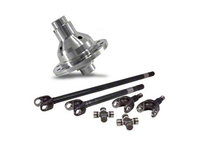 USA Standard Gear Dana 30 4340 Chromoly Front Axle Kit with Super Joints and Grizzly Locker; 27/30-Spline (86-01 Jeep Cherokee XJ)