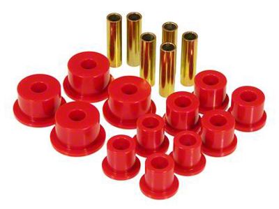 Front Spring Eye and Shackle Kit; 2-Inch OD; Red (84-91 Jeep Cherokee XJ)